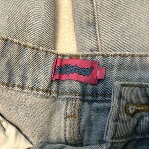 Edikted Blue Light Wash Jeans Classic Style